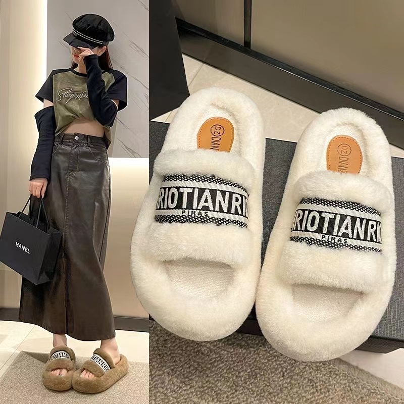 shipping white womens Free slippers black Winter Fashionable cotton shoes for outdoor use Lhshoe