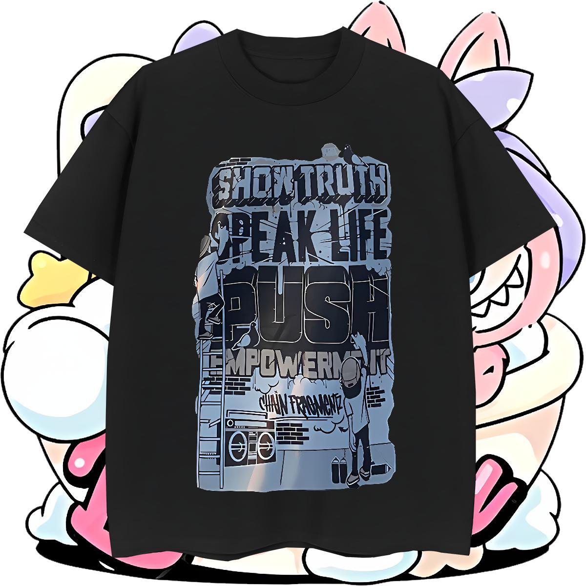 Wholesale Men Clothes T-Shirt 230g 100% Cotton Street letter Cartoon Print Breathable Short Sleeve Fashion Designer T shirt Tees Shirts
