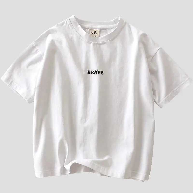 T-shirts Boys Summer Short Sleeve T-shirt New Small And Medium Childrens Round Neck Top Childrens Casual Versatile Half Sleeve FashionL24729