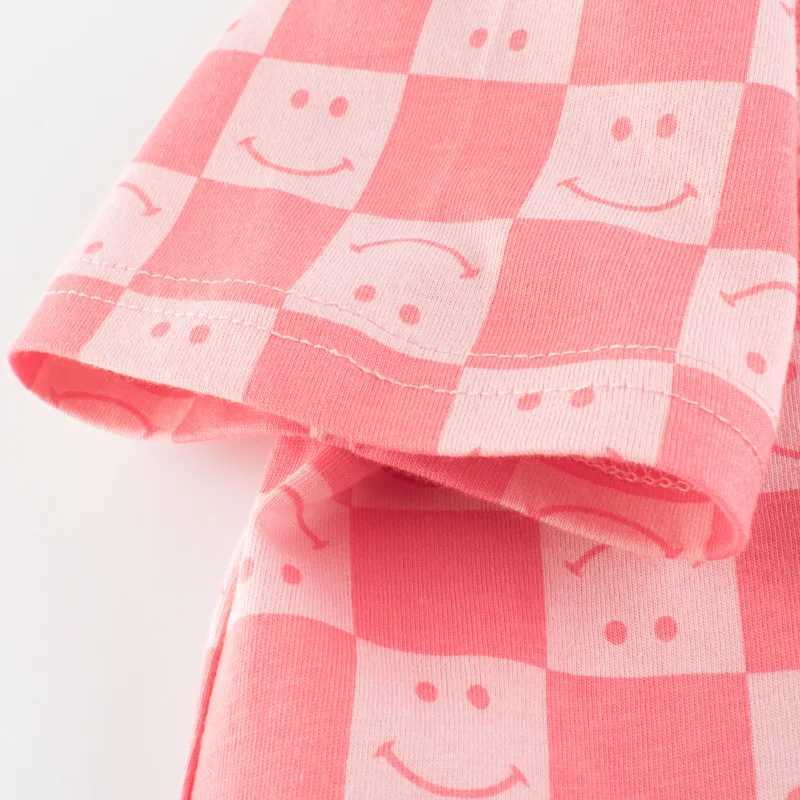 T-shirts 2-8t Cotton Kid Tshirt Toddler Kid Baby Girls T Shirt Summer Infant Clothes Short Sleeve Loose Tee Shirt Childrens OutfitsL24729