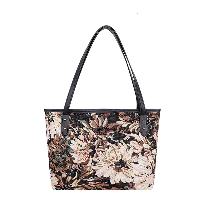 Large Capacity Women's 2024 New Vintage Canvas Tote Handbag Single Shoulder Underarm Bag H729#15 swissmilitary