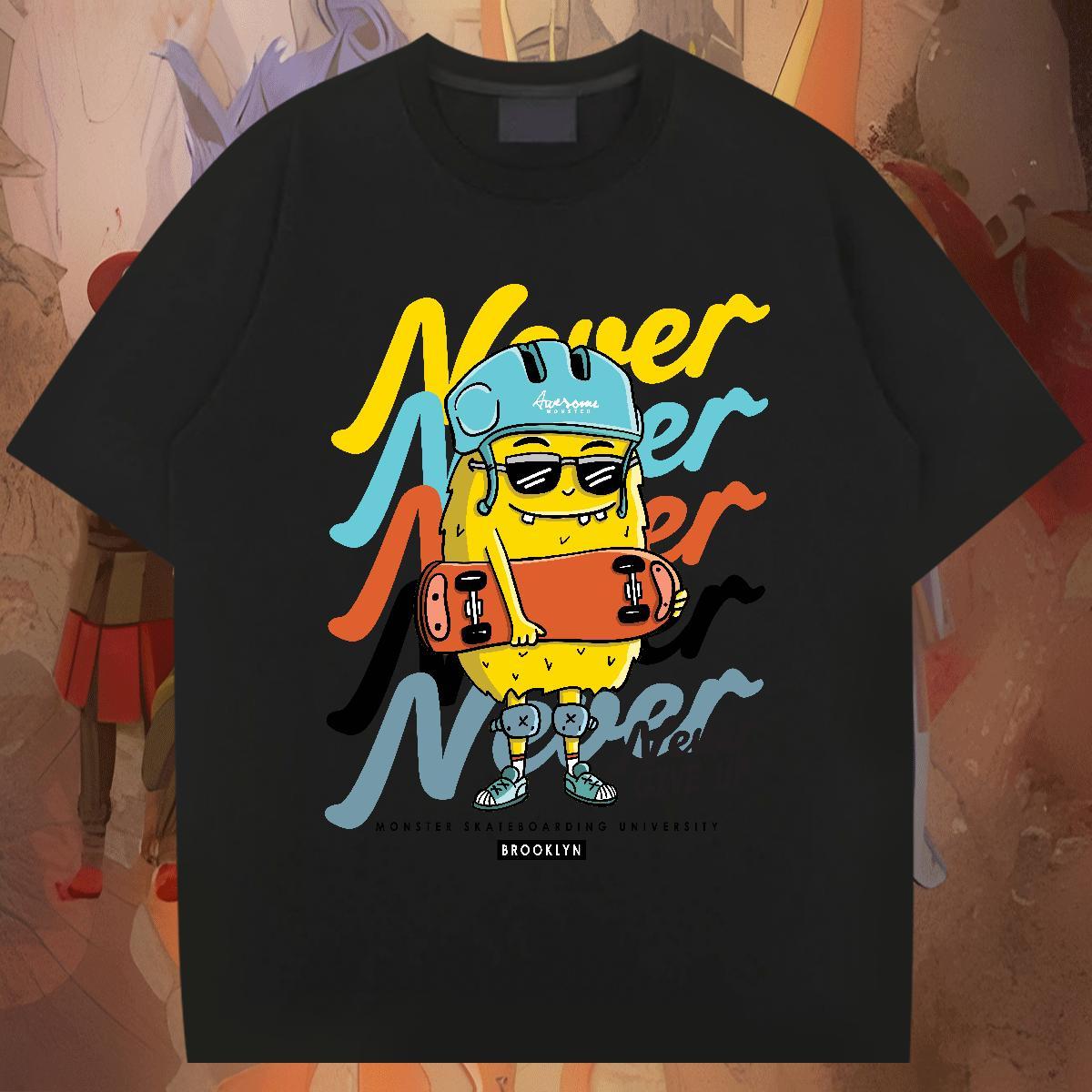 Designer Men Tshirts 230g 100% Cotton Sports Casual ET Asian Size O-Neck Short Sleeve Classic Man T Shirts Clothes