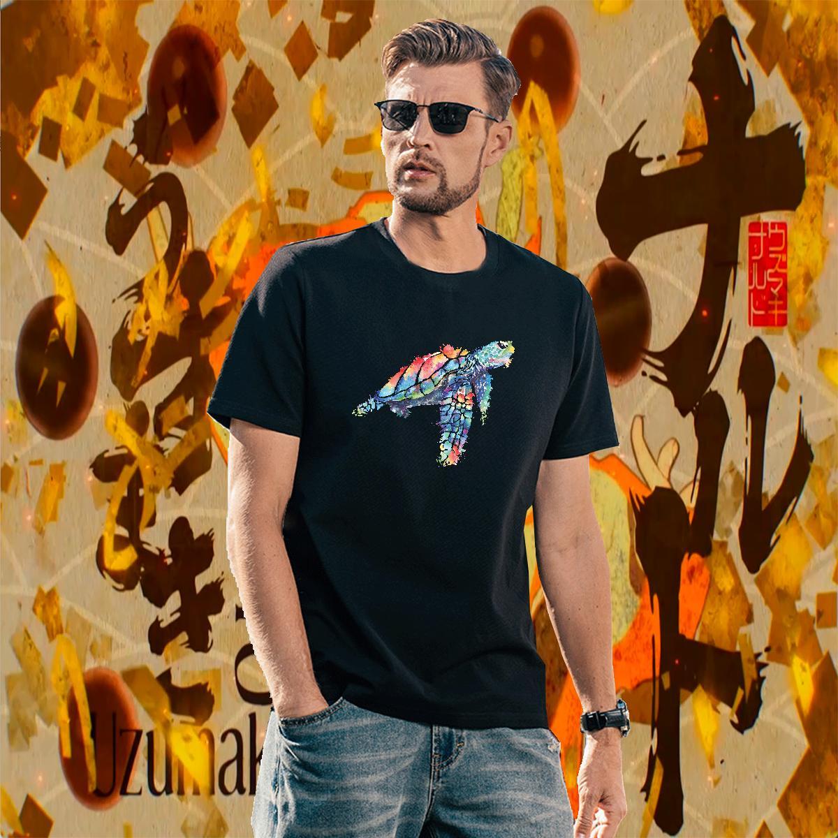 High Quality Tshirt for Man Woman 100% Cotton 230g Street tortoise DIY Printed Short Sleeve O-Neck Factory Direct Man T Shirts Clothings