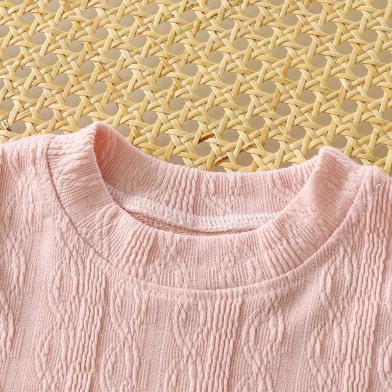 T-shirts Autumn Girl Children Solid Long Sleeves Bottoming Shirt Kid Loose T-shirt Retro Baby Girls Blouses Tops Toddler Casual TeesL24729