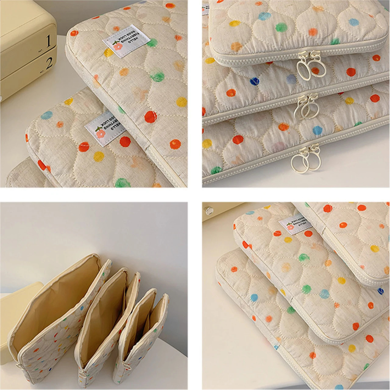 Polka Point Laptop Case 11 12 13 14 15 15.6-inch Cover Laptop Carrying Bag Suitable 240903