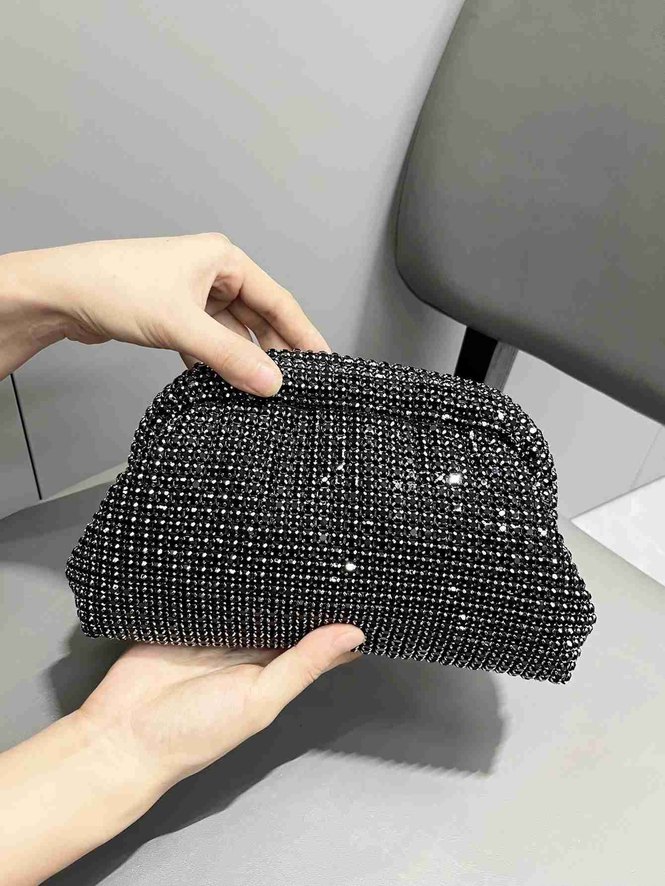 bag Luxury Designer Rhinestones Clutch Purse Bag for women handle Shoulder Bag Purse evening bag banquet bagXJ240729