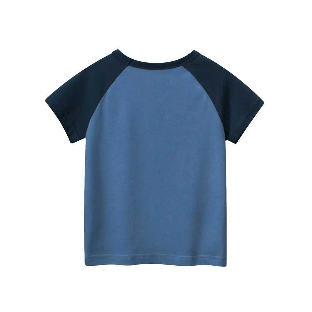 T-shirts 1-9T Car Print Baby Boy T Shirt Cotton Summer Baby Clothes Toddler Kid Tshirt Short Sleeve Childrens Basic Tee Top OutfitL24729
