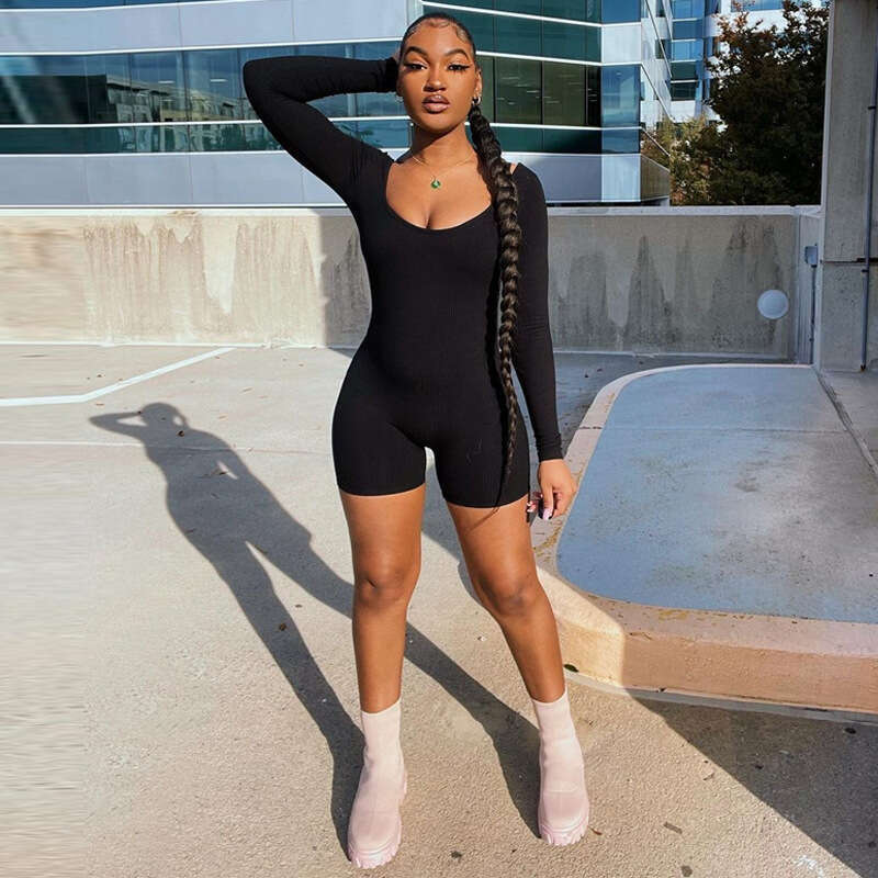 2024 Fashion Womens New Solid Color Yoga Pants Thread Shot Leakage Back Exposed Long Sleeve Shorts Woman Workout Clothe Workout Clothe Woman Luxury Yo