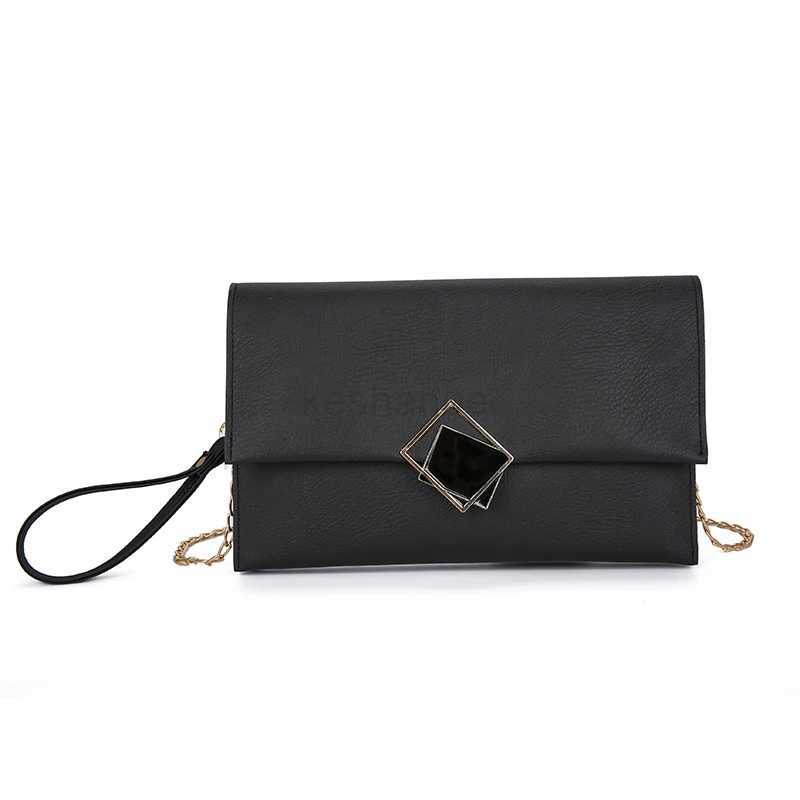 Clutch Evening Bag Female 2023 New Fashion Envelope Mobile Phone Bags Large Capacity Chains Handbags Pu Underarm CrossbodyXJ240729