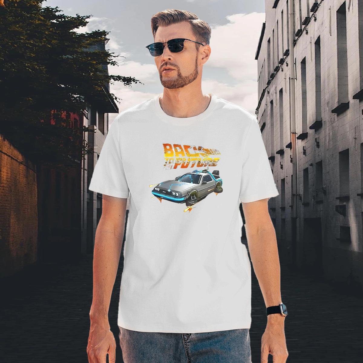 Wholesale Men Tees 230g 100% Cotton Street wear Hip Hop car Plus Size Custom Short Sleeve O-Neck 2024 DIY Men T Shirts Tee Shirt
