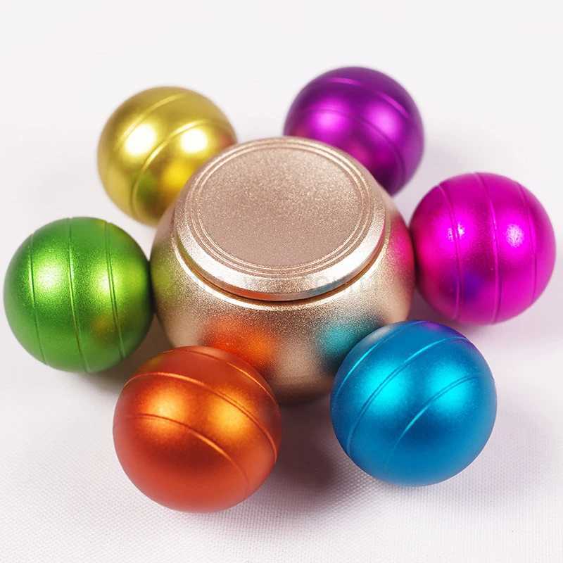 Metal Fidget Spinner Adults Kids Novelty Gift Anti Stress Anxiety Toys Handspinner Decompression Rainbow Fingertip GyroscopeM240729