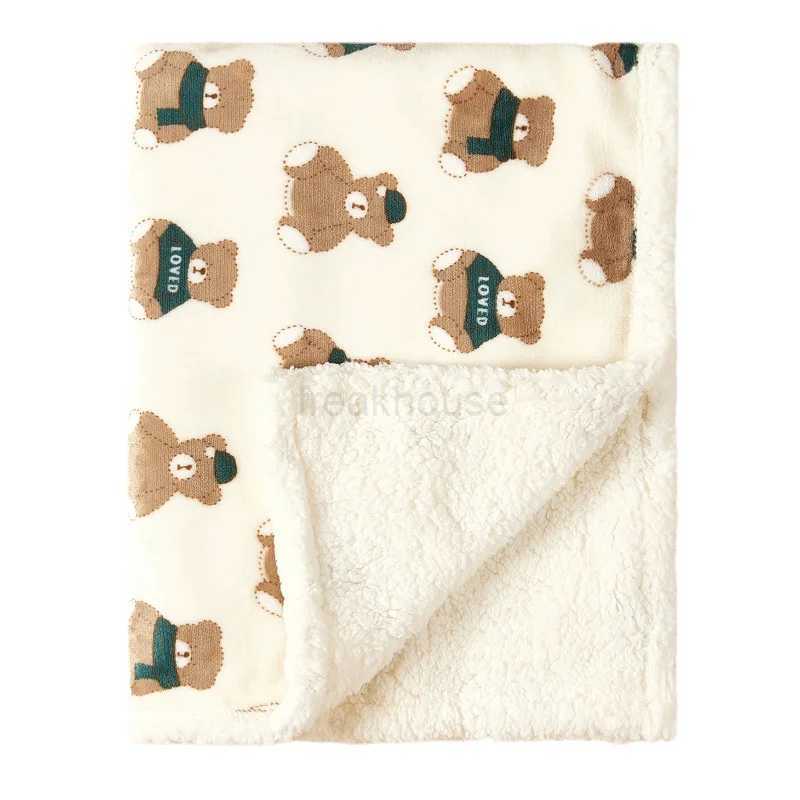 Winter Baby Blanket Fleece Warm Quilt for Newborn Bedding Baby Swaddle Wrap Flannel Lamb Soft Baby Stroller Blanket Manta BebeCL240729