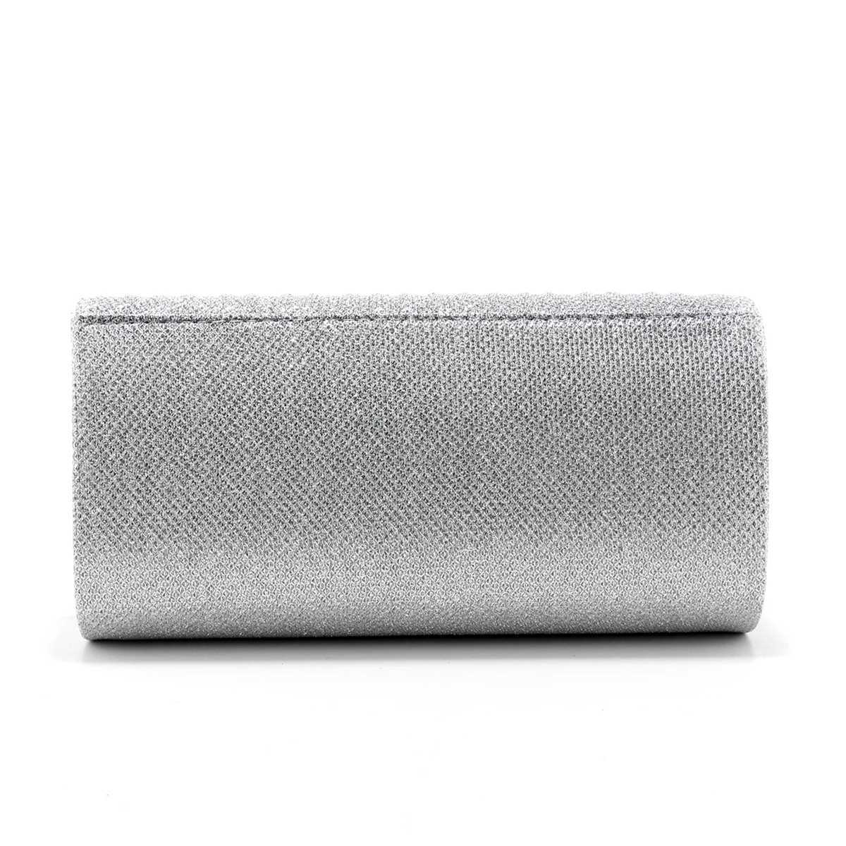 Ruched Design Glitter Women Evening Bags Golden Causal Ladies Clutch Envelope Shaped Handbags Chain Shoulder New Arrival Purse BXJ240729