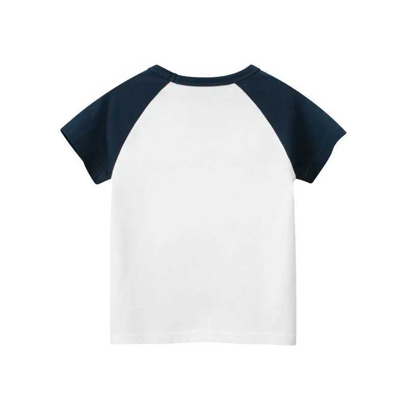 T-shirts 1-9T Cotton Kid Tshirt Toddler Kid Baby Boy Girl Clothes Summer Casual Basic Tee Top Loose Infant T Shirt OutfitL24729