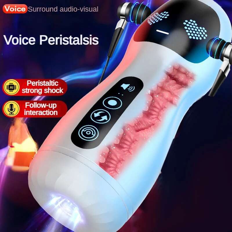 Masturbation Cup Penis Massage Sex Machine Blowjob Vibration Realistc Vagina Male Masturbator Erotic Toys for Men Adult Product