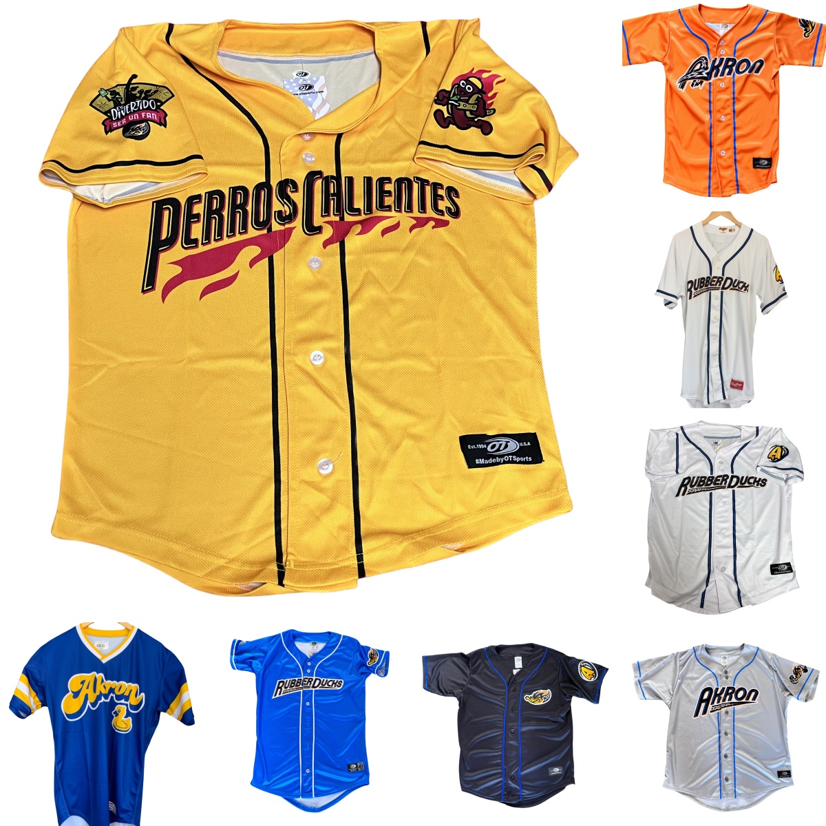 Akron RubberDucks Baseball Jerseys Custom XS-6XL Men Youth Women Any Name Any Number Stitched Jersey