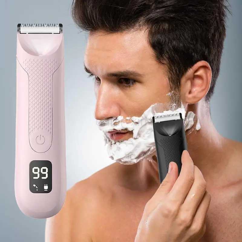 Small Electric Shaver Electric Hair Trimmer Waterproof Cordless Saferazor Trimmer Beard Hair Shaver Beard Grooming Tools for MenY240729
