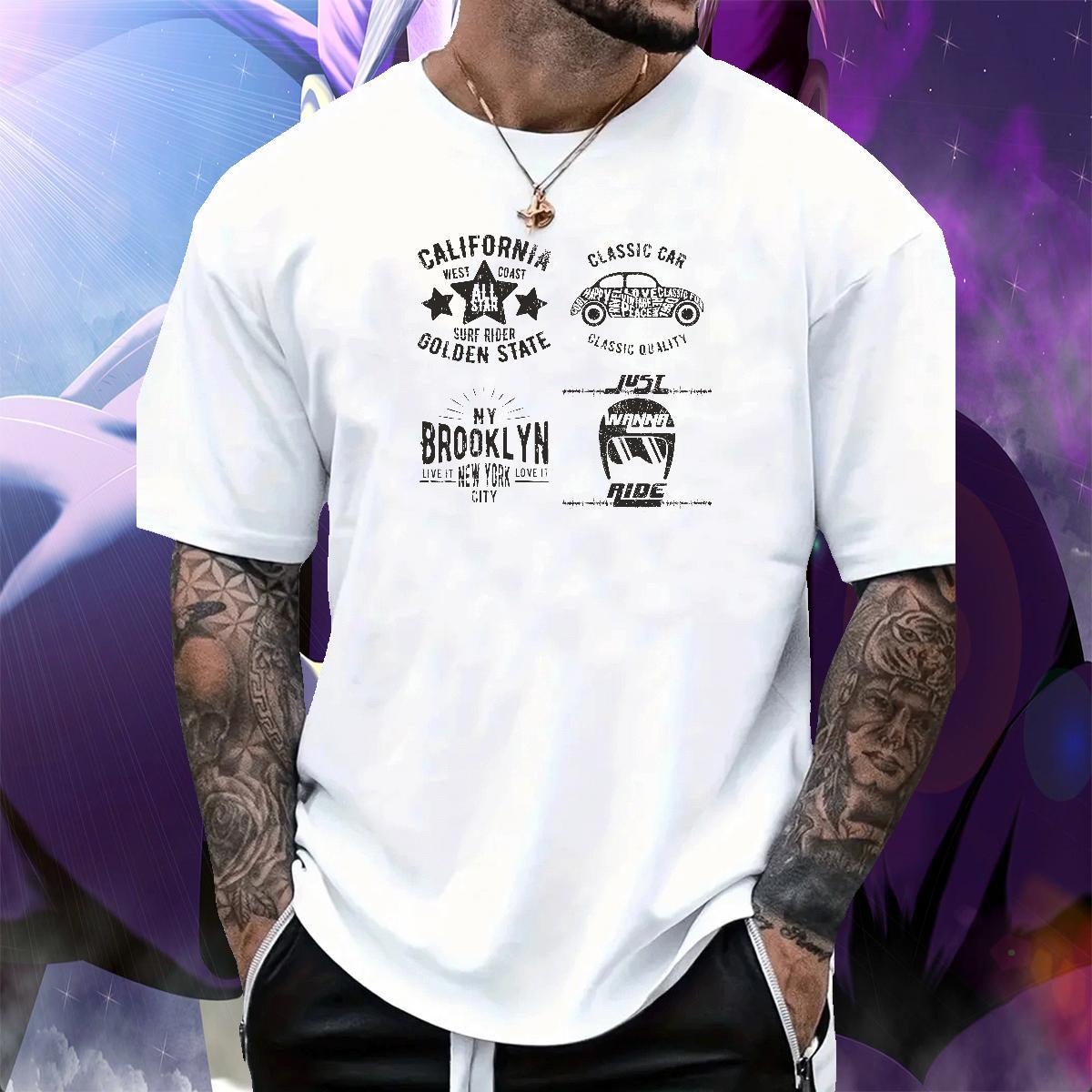 Loose Couples T Shirts 230g 100% Cotton Street Casual letter Custom Printing Breathable Short Sleeve Fashion New Mens T Shirts Tees