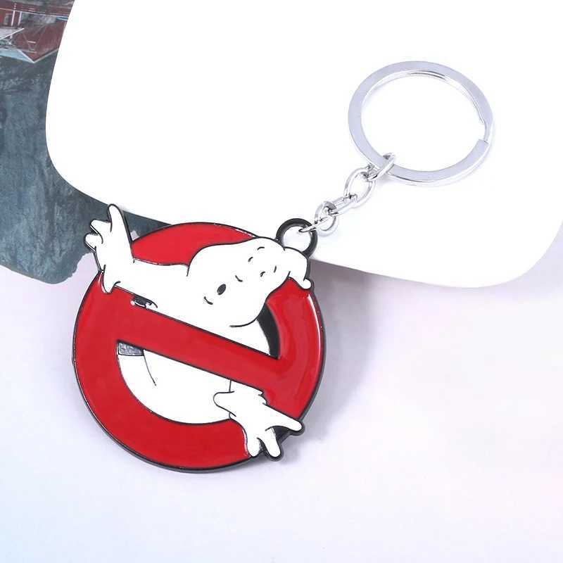 Arrival Ghostbusters Keychain Red Ghostbusters death squads Keyring With Red For Women Men Jewelry ChaveiroL240729