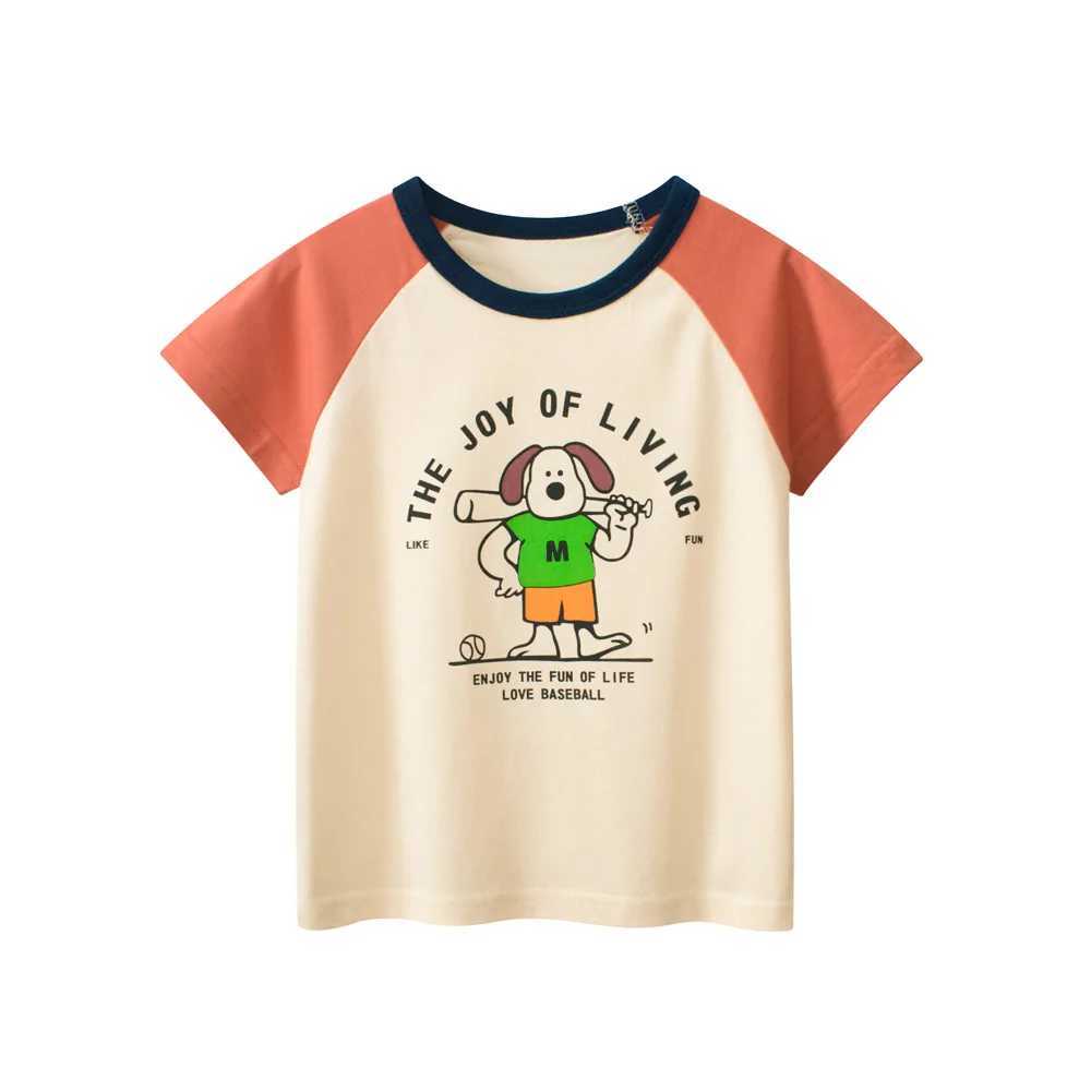 T-shirts 1-9T Cotton Kid Tshirt Toddler Kid Baby Boy Girl Summer Clothes Dogs Print Infant T Shirt Cute Sweet Loose Tee Top OutfitL24729