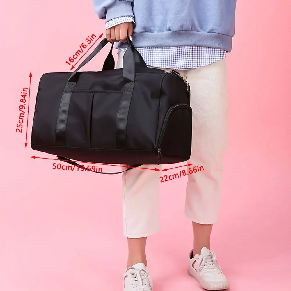 Overnight Weekend Gym Yoga Luggage Bags Women Sport Duffle Bag Travel Handbag 250305