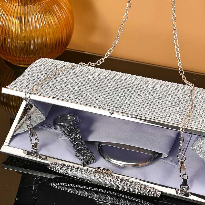 Bling rhinestone evening clutch bag women luxury purse wholesales clutch party evening bag ladies small for women purseXJ240729