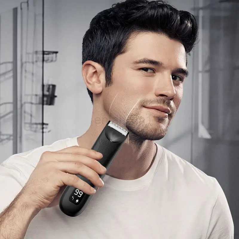 Small Electric Shaver Electric Hair Trimmer Waterproof Cordless Saferazor Trimmer Beard Hair Shaver Beard Grooming Tools for MenY240729