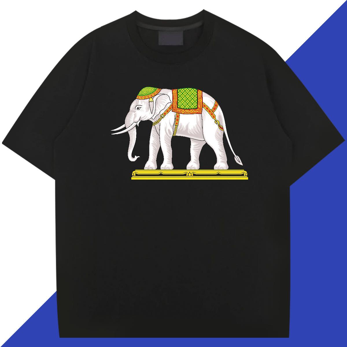 TOP Quality Men Tees 230g Cotton Casual Daily Wear elephant Oversized 3XL 4XL Crew Neck 2024 Designer Man T Shirts Top Tees