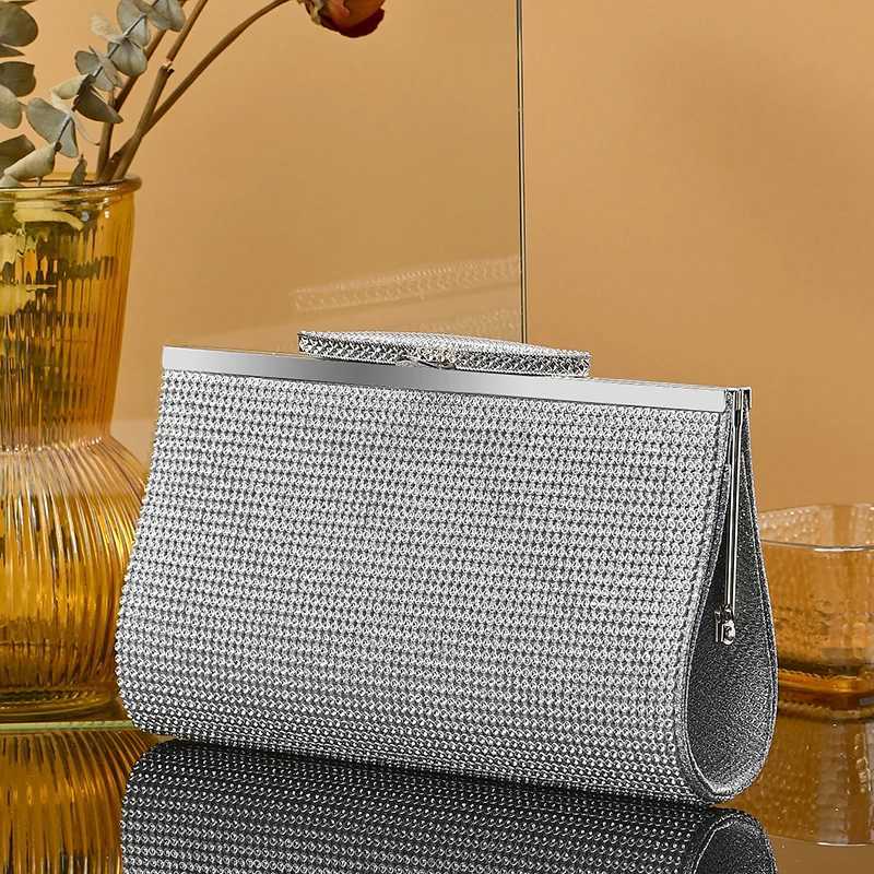Bling rhinestone evening clutch bag women luxury purse wholesales clutch party evening bag ladies small for women purseXJ240729