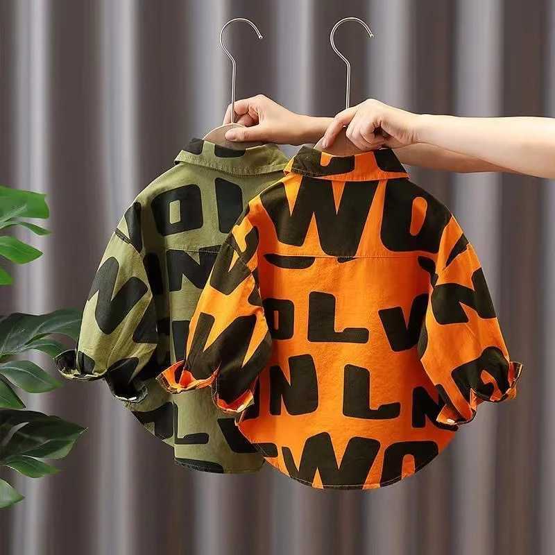 Boys long sleeved spring/summer clothing 2024 new generation Korean childrens clothing jacket trendW240729