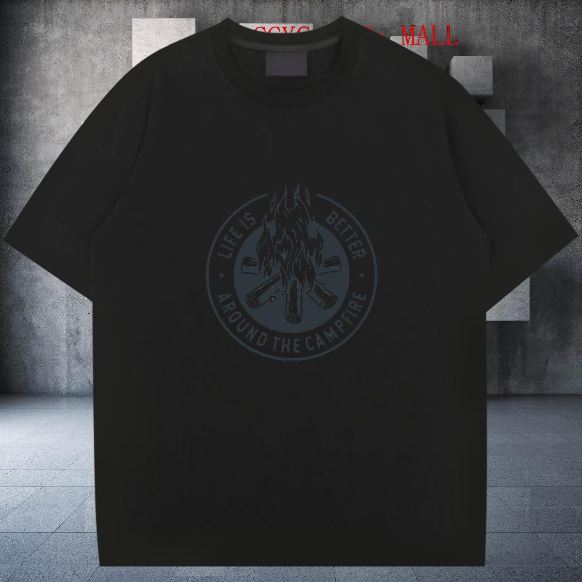 Unisex Men Tshirts 230g Pure Cotton Daily Outfit letter DIY Logo Oversized Breathable Crew Neck New T-Shirts Tops