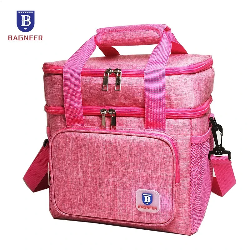 NEW Large Capacity Thermal Lunch Double Layer Insulated Picnic Food Drink Beverage Ice Cooler Bag Outdoor Travel Storage Bags zhanyishengli