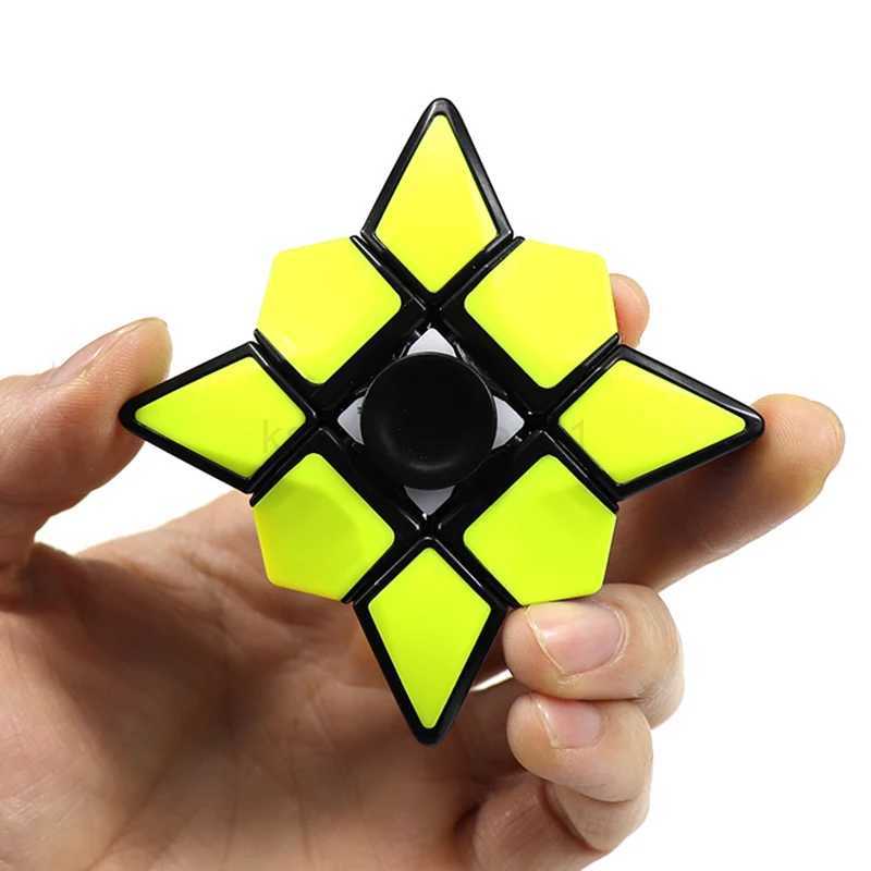 Cube Fidget Spinner Fingertip Gyro Fidget Sensory Stress Relief Fingertip Toy Antistress Hand Spinner Desk Adult Gyroscope ToysM240729
