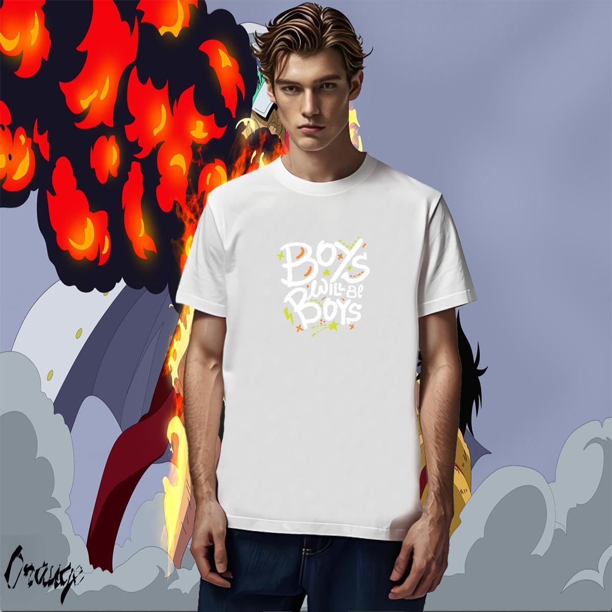 Popular Tshirt for Man Woman 230g Pure Cotton Hip Hop letter Custom Print Oversized Breathable Crew Neck Classic Mens T Shirts Wear