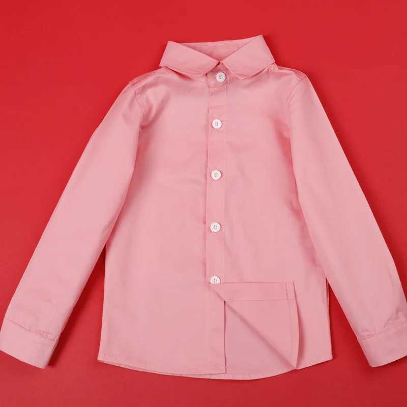 Teenage boy shirt boy school shirt girl lapel shirt white childrens birthday dress shirt 6 8 10 12 14 years oldW240729
