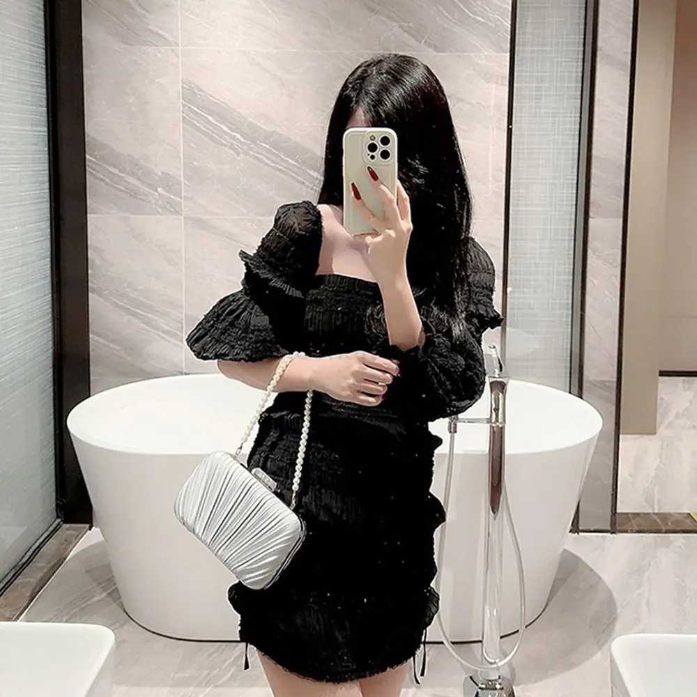 Silk Evening Bag Women Elegant Fashion Banquet Clutch Pearl Chain Shoulder Bags Luxury Purse Female Wedding Party HandbagsXJ240729