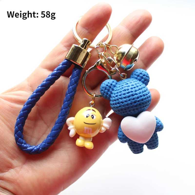 1PC Fashion Bear Keychain Cute Bear Animal Keychain Kid Gift Women Bag Phone Doll Pendant Car Keyring Figure DIY Jewelry TrinketL240729