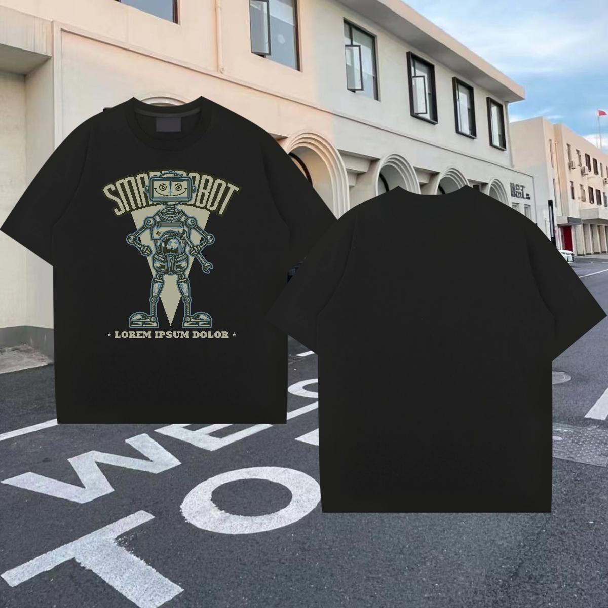 Designer Men Tshirts 230g Cotton Casual Daily Wear ET Custom Print Plus Size Breathable Wholesale T-Shirts Clothes
