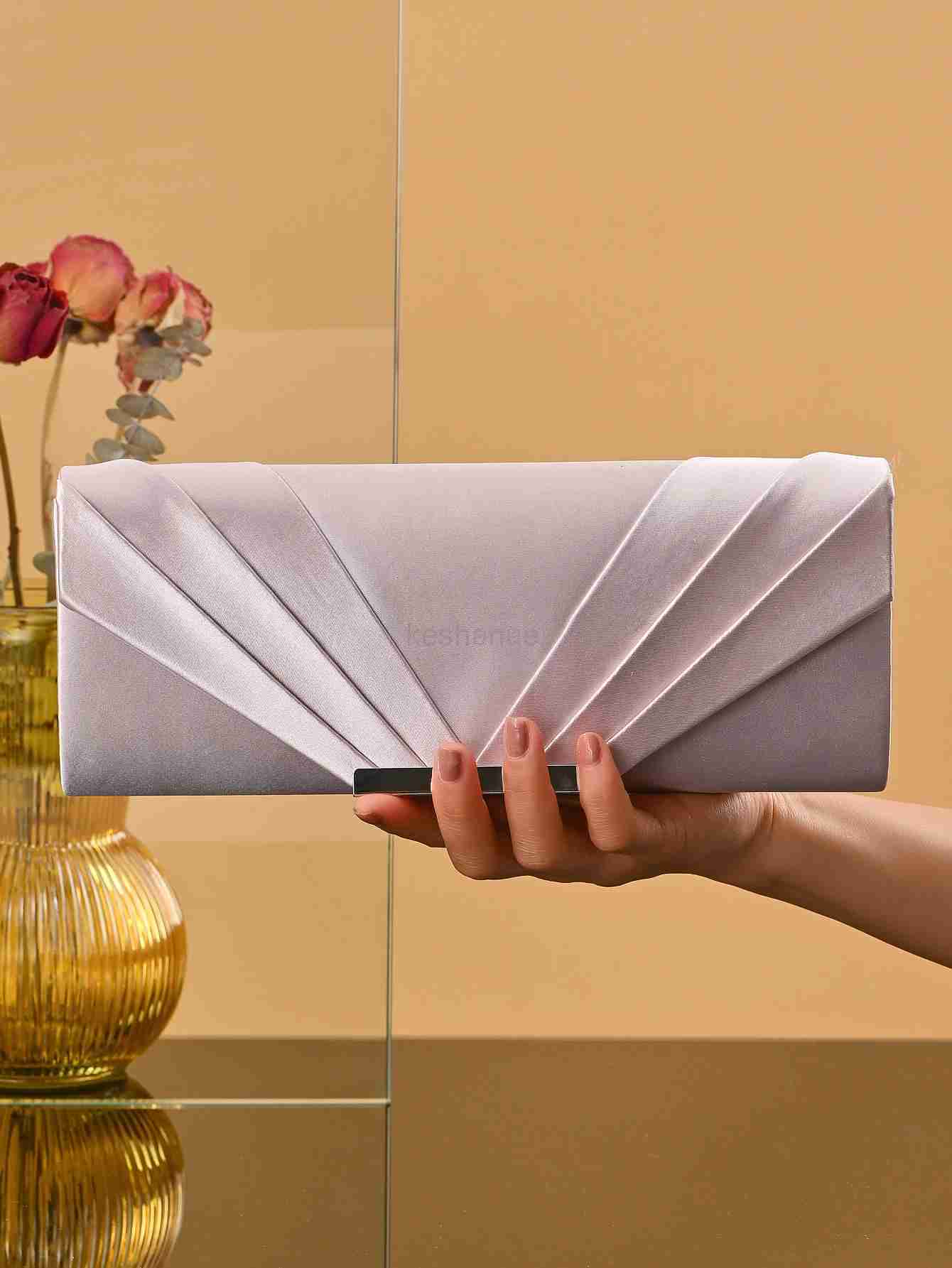 New Design Envelop Satin Evening Clutch Bag Trade Luxury shoulder Bags Lady Party Purses For wedding drees hand bagXJ240729