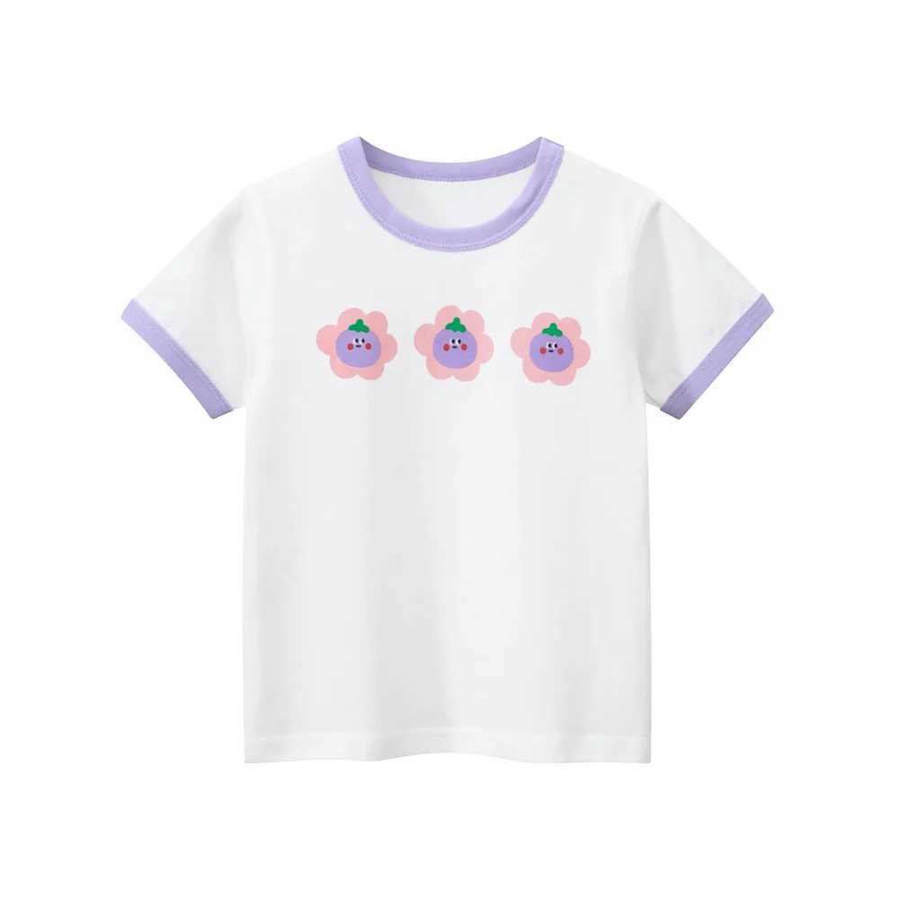 T-shirts 1-9T Cotton Kid Girl T Shirt Toddler Summer Baby Clothes Short Sleeve Infant Tee Top Casual Basic Tshirt OutfitL24729