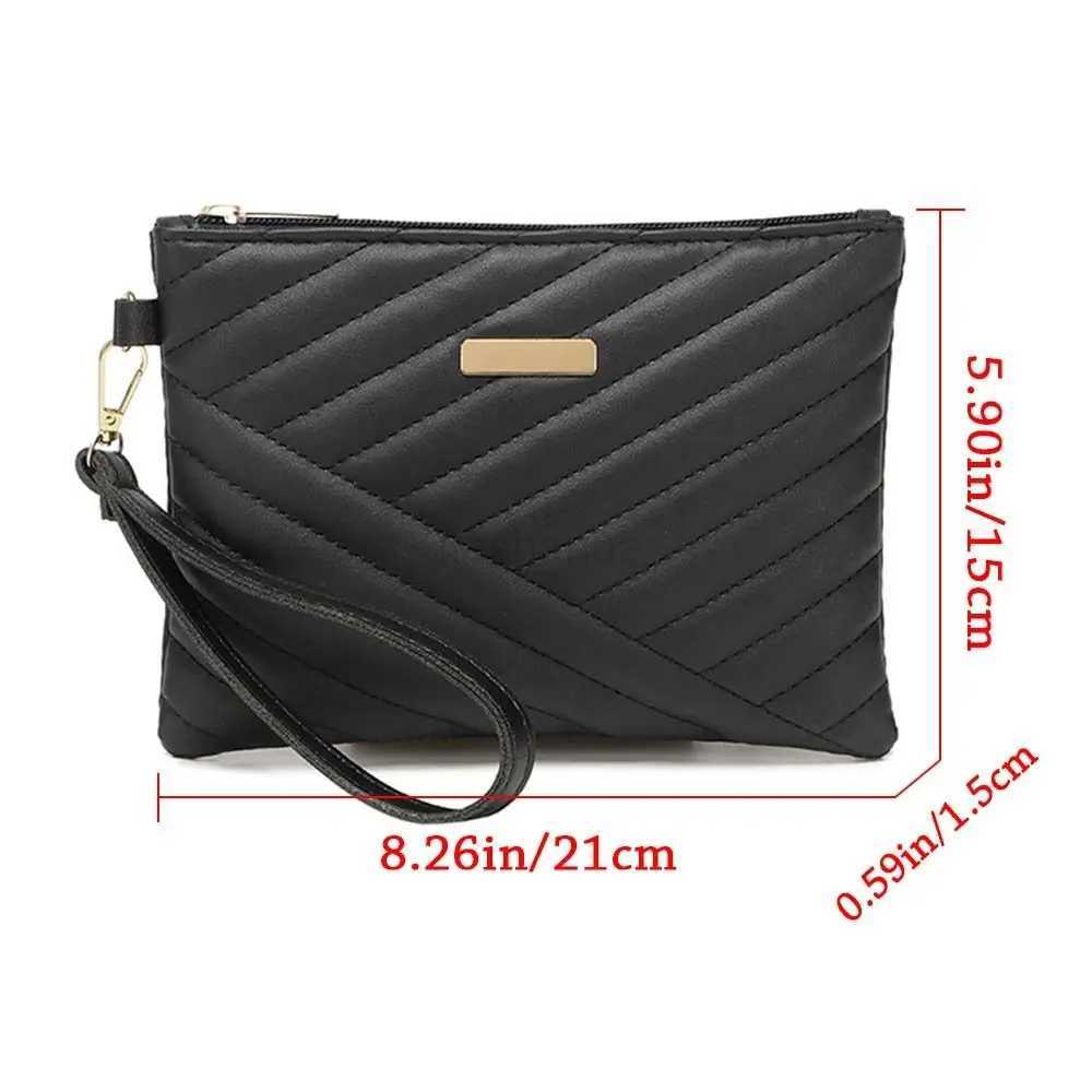 Women Stylish Leather Wristlet Bag Portable Envelope Bag Clutch Wallet Small Purse Traveling Backpack Shopping Bag AccessoriesXJ240729