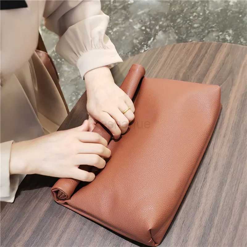 Personality lazy casual Women Clutches soft PU leather Lady evening bags Trend party girl Envelope Bag Phone Laptop BagsXJ240729