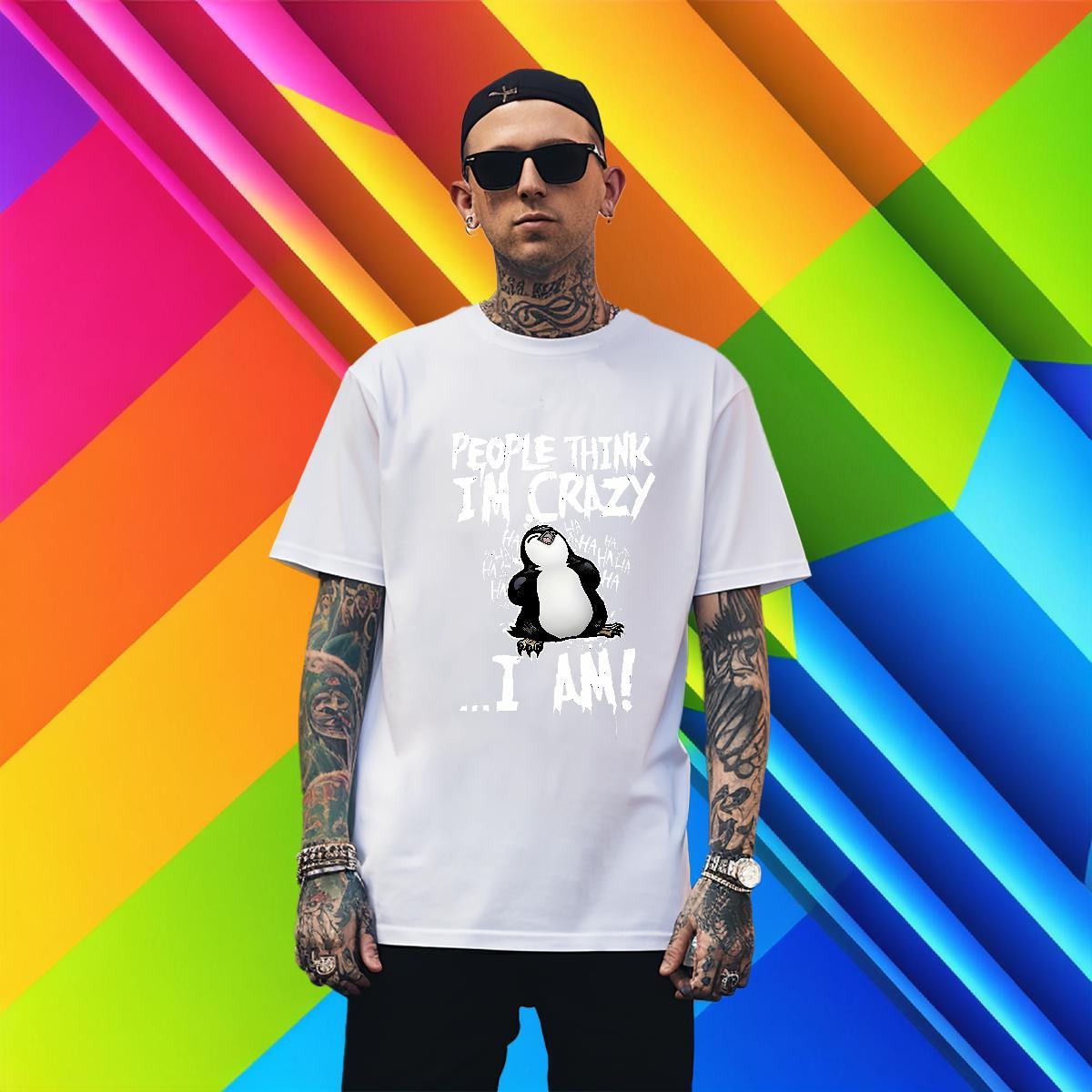 Classic Couples T Shirts 230g Cotton Casual penguin Skull O-Neck Short Sleeve Brand T Shirts Men Tops Tees