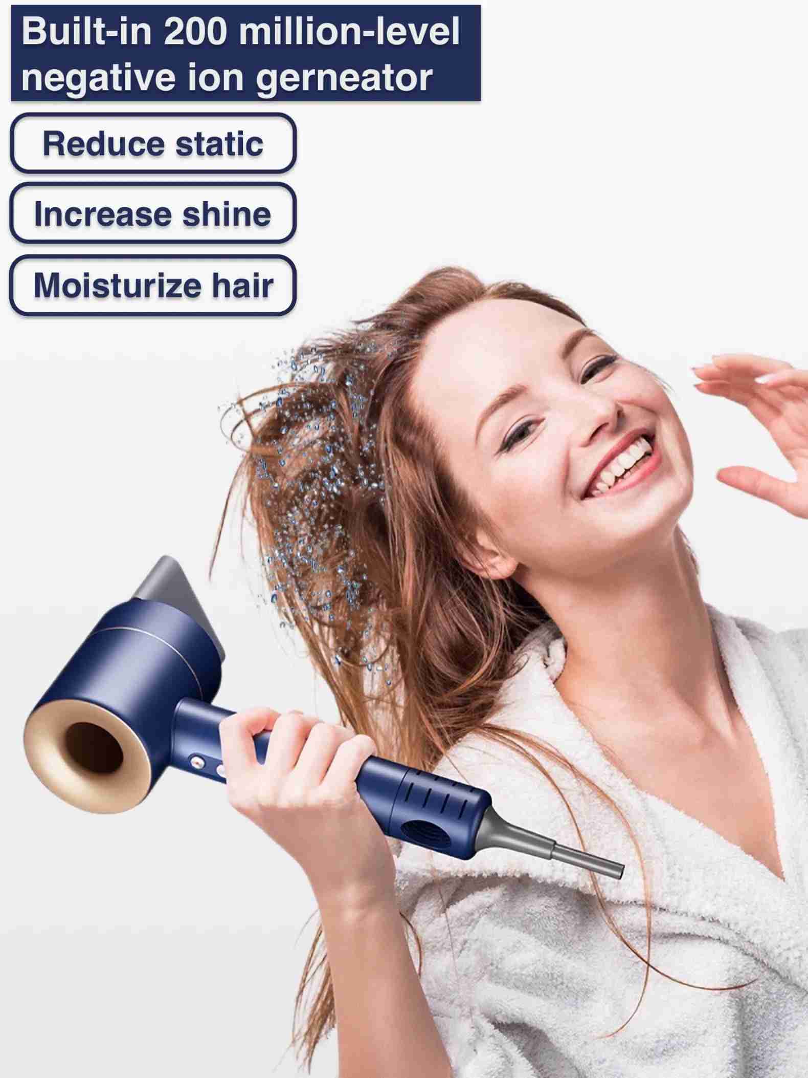 Super High Speed Hair Dryer For Hair With Curling Barrel 220V 1600W Styling Tool Hair Care Styling High Speed Hair DryersY240729