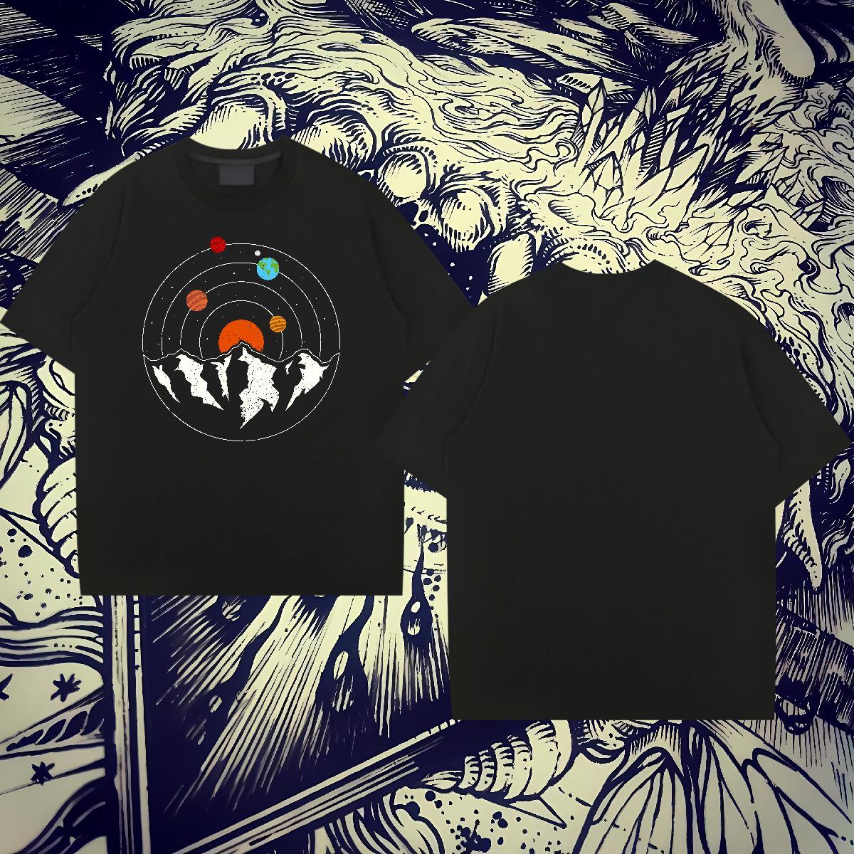 Cool Design Men Tshirts 230g 100% Cotton Sports Casual ET Oversized 4XL Round Neck Short Sleeve New Mens T Shirts Tops