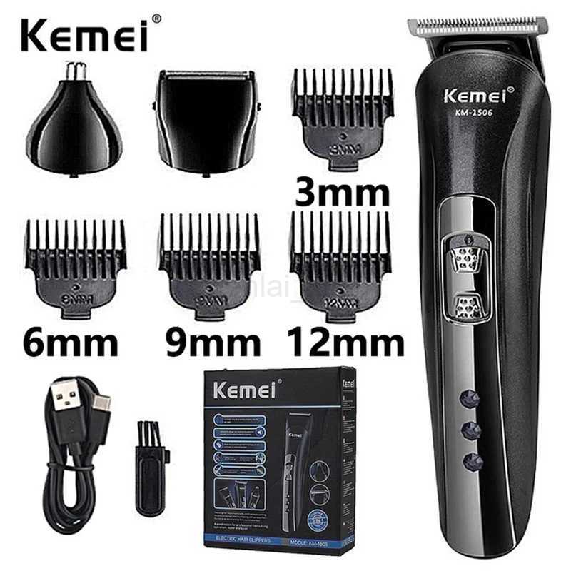 Kemei KM-1506 3 in 1 Electric Shaver USB Charging Hair trimmer Electric Rechargeable Nose Professional Shaving MachineY240729