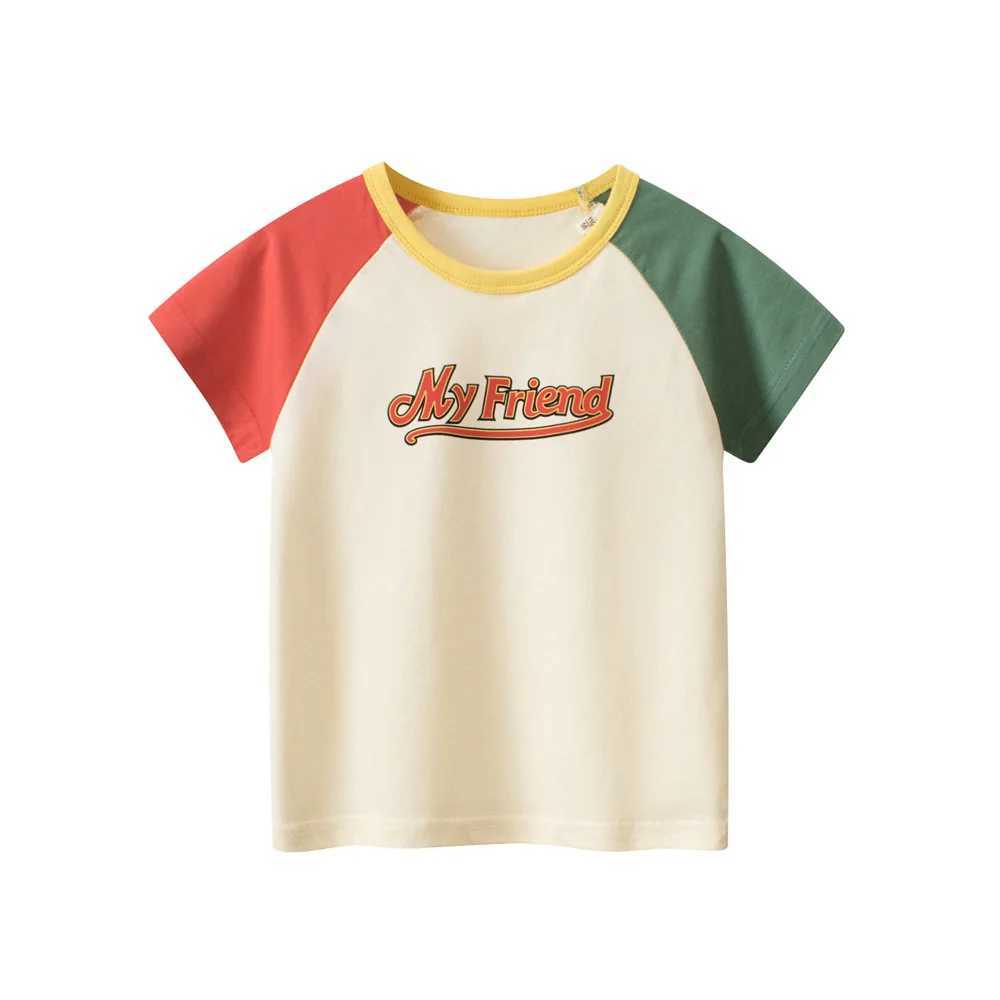 T-shirts 1-9T Cotton Infant T Shirt Toddler Kid Tshirt Baby Boy Girl Summer Clothes Short Sleeve Basic Tee Top Childrens OutfitL24729
