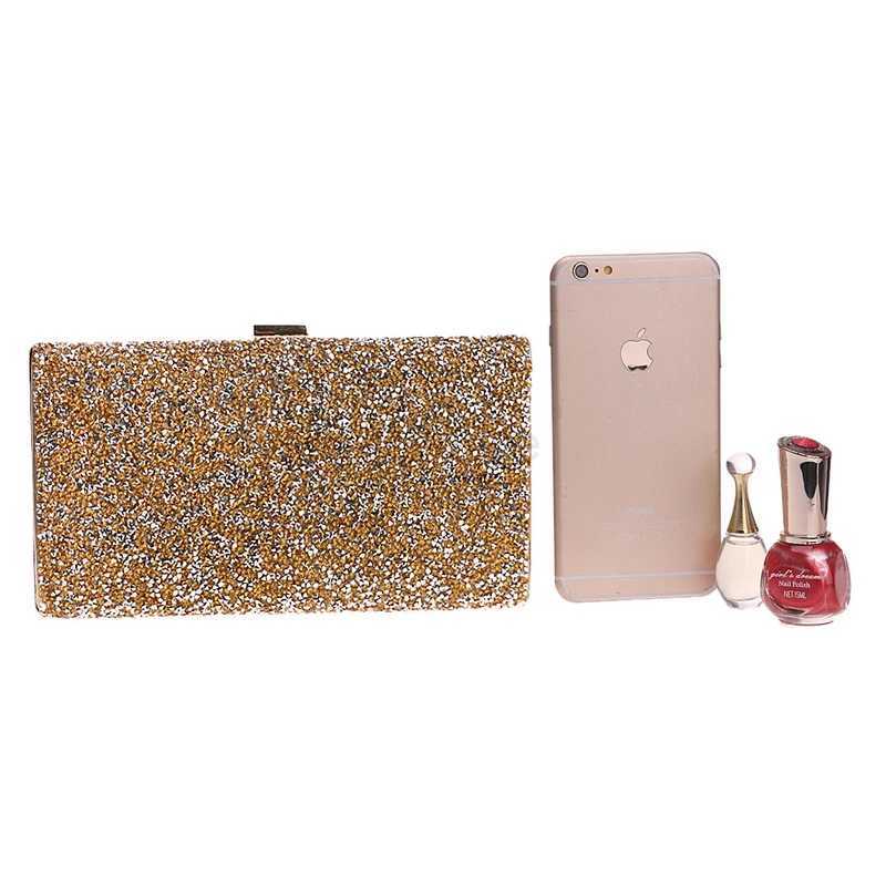 Women Bag Evening Clutch Bag Diamond Sequin Wedding Clutch Purse and Handbag Party Banquet Chain Shoulder BagXJ240729