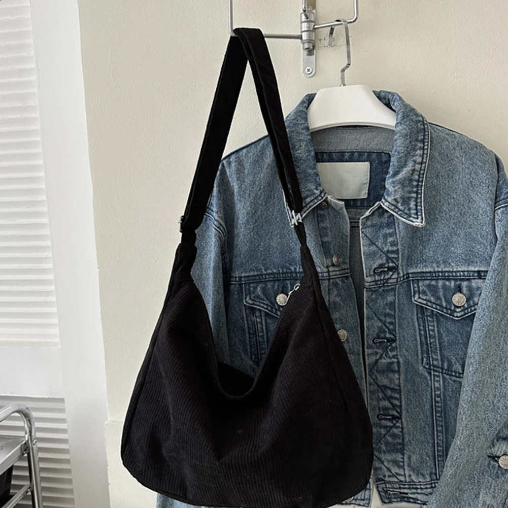 Women Vintage Hobo Bag Versatile Retro Dumpling Bag Strap Adjustable Solid Messenger Bag Lightweight Fashion Slouchy Shopper Bag 240729