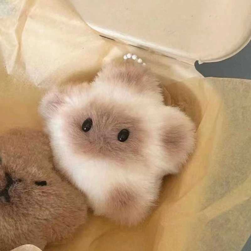 Capybara Plush Doll Star Squeak Toy Cartoon Star Keychain Pendant Soft Stuffed Doll Backpack Car Bag Key Ring Decor Kid GiftL240729
